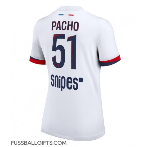 Paris Saint-Germain Willian Pacho #51 Fußballbekleidung Auswärtstrikot Damen 2025-26 Kurzarm